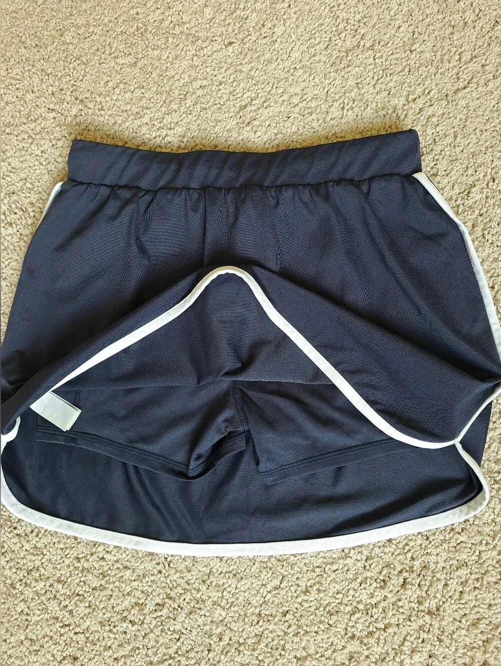 Varley Archer Mid Rise Pull On Athletic Skort 13.5 Navy Blue Nights Size Small - Picture 12 of 14